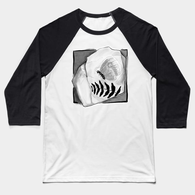 Old Moth Baseball T-Shirt by radiochio